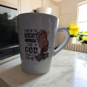 Hand Crafted Inspirational Gray Mug